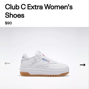 Reebok Club C Extra Platform Sneaker Size 7